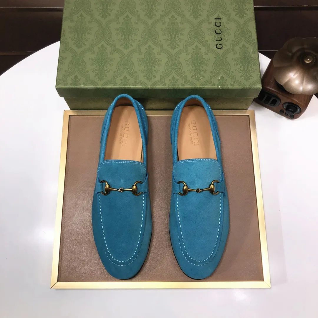 Men's shoes 💰580💰[GUCCI—Gucci] The latest high-end version of Gucci. Official website new model. Available at the same time at counters, the uppers are made of original cowhide imported from Italy/matched with the original special material splicing design concept; "highlight, high-end, grade, extravagance" and exquisite workmanship (original mesh fabric) sole: original factory special outsole size (38-45) (custom-made 45 non-returnable)